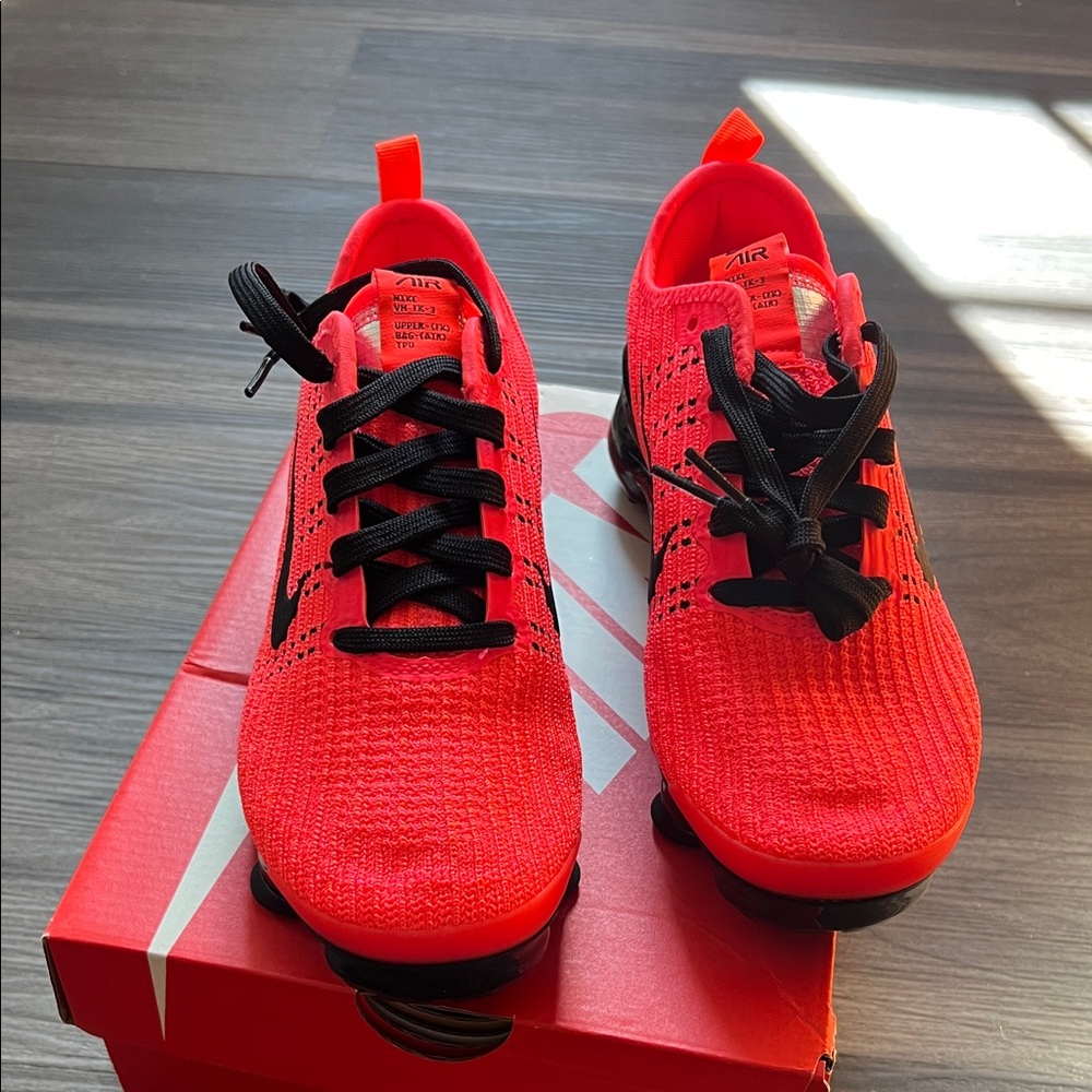 Nike Kids Bright Red and Black Sneakers